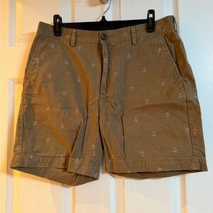 Amazon Essentials Men's Brown Anchor Print Shorts